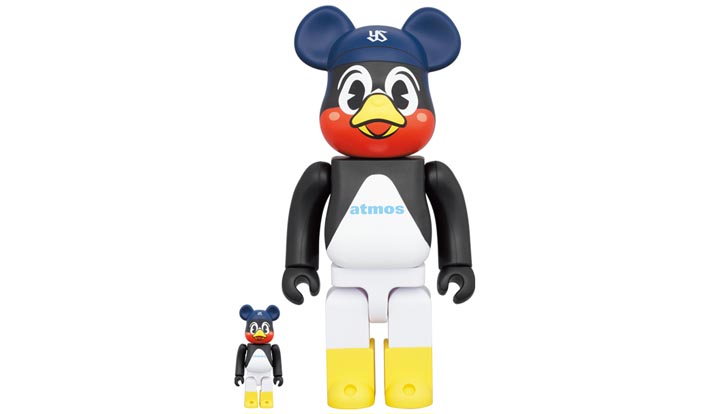 BE@RBRICK atmos × Tokyo Yakult Swallows 100％ & 400％