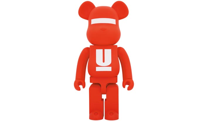 BE@RBRICK UNDERCOVER LOGO RED 1000％