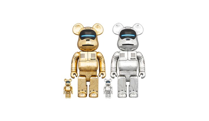 BE@RBRICK SORAYAMA × BABY MILO(R) 100％ & 400％ GOLD Ver./SILVER Ver.