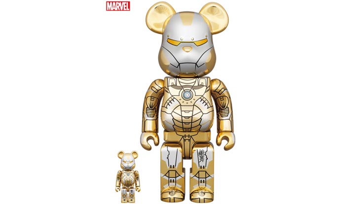 BE@RBRICK SORAYAMA IRONMAN REVERSE 100％ & 400％