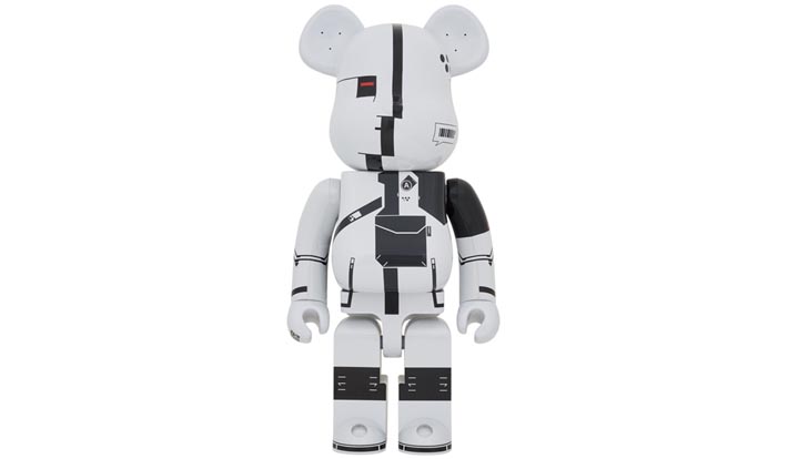 BE@RBRICK ΛCRONYM (R) WHITE CHROME 1000％