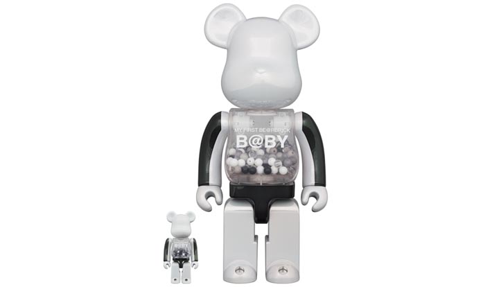 MY FIRST BE@RBRICK B@BY BLACK & WHITE CHROME Ver. 100％ & 400％