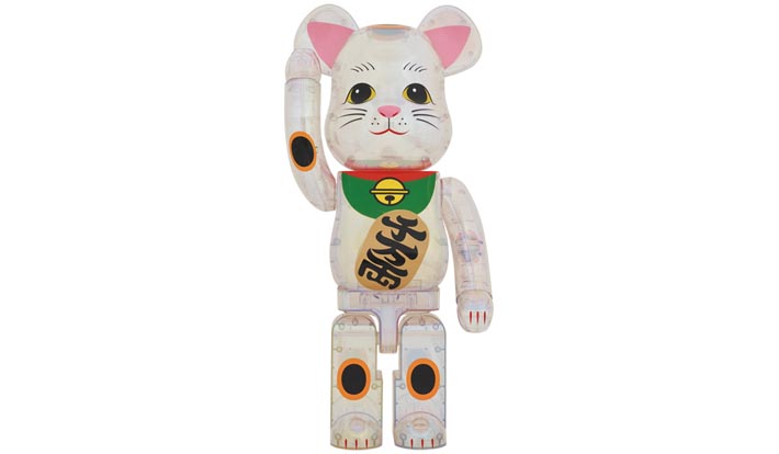 BE@RBRICK 招き猫 透明メッキ 1000％