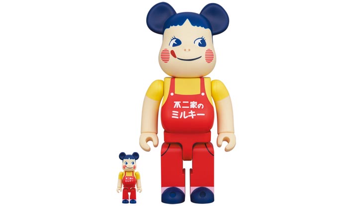 BE@RBRICK ホーロー看板 ペコちゃん 100％ & 400％