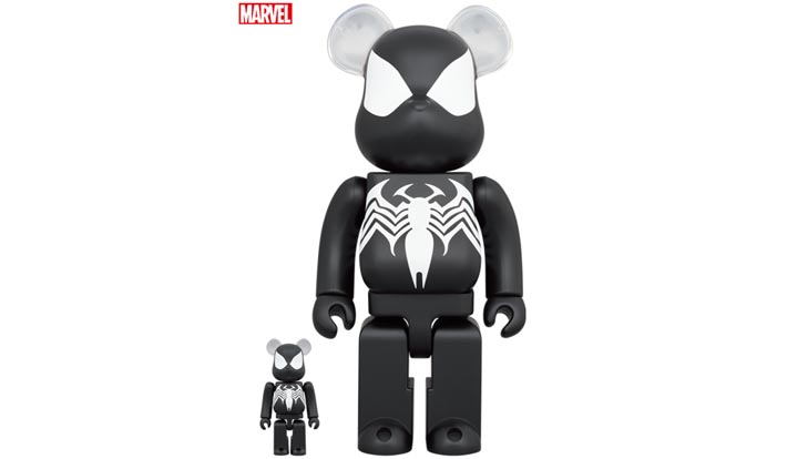 BE@RBRICK SPIDER-MAN BLACK COSTUME 100％ & 400％