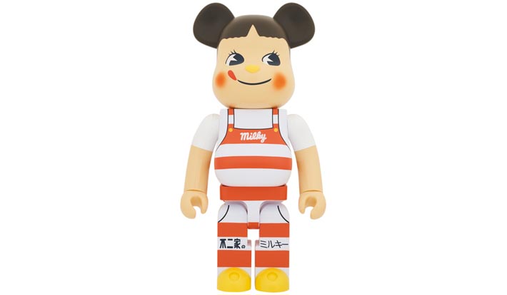 BE@RBRICK ペコちゃん ミルキー三角帽子デザイン 1000％