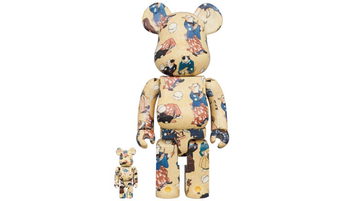 BE@RBRICK 歌川国芳 「流行猫の曲鞠」100％ & 400％