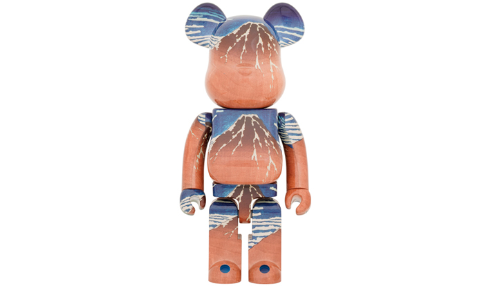BE@RBRICK 葛飾北斎 「冨嶽三十六景 凱風快晴」1000％