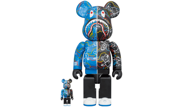 BAPE(R) BE@RBRICK LINE CAMO SHARK 100％ & 400％
