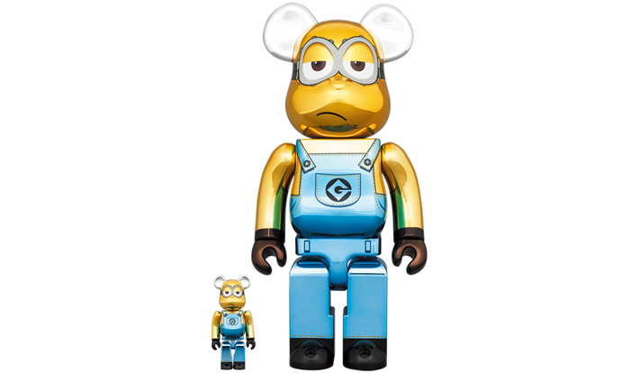 BE@RBRICK KEVIN Chrome Ver. 100％ & 400％