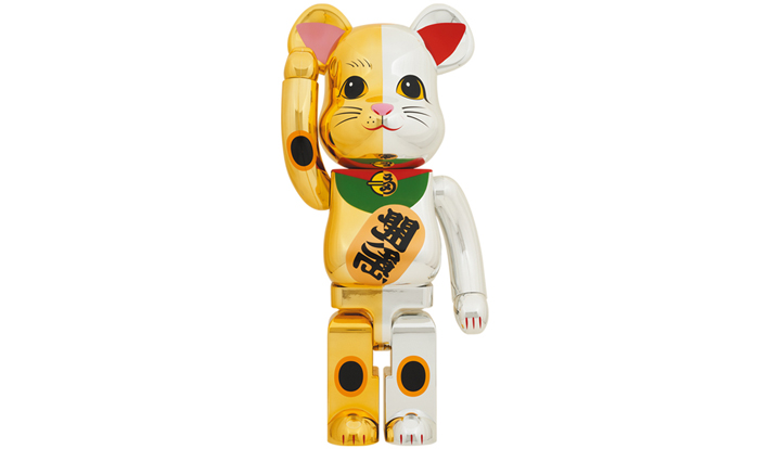 BE@RBRICK 招き猫 1000％ 招き猫 千万両 金×開運 銀