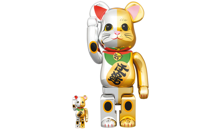 BE@RBRICK 招き猫 100％ & 400％ 招き猫 開運 銀×千万両 金 - Web