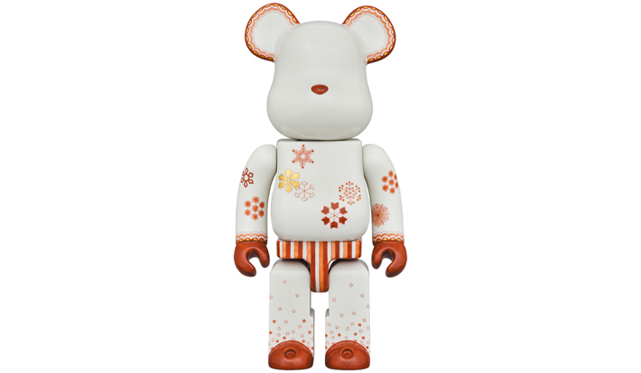 九谷BE@RBRICK 匠【赤絵雪華紋】 400％