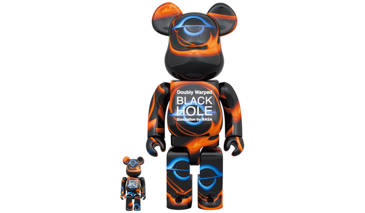 BE@RBRICK Doubly Warped BLACK HOLE 100％ & 400％