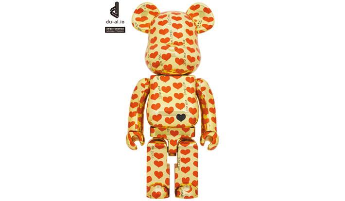 BE@RBRICK Gold Heart 1000％