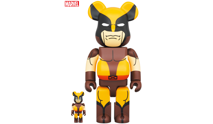 BE@RBRICK WOLVERINE (BROWN Ver.) 100％ & 400％