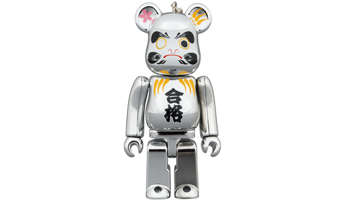 BE@RBRICK 達磨 合格 銀メッキ 100％