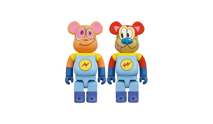 BE@RBRICK REN & STIMPY "SPACE MADNESS" 400％ 2PCS SET