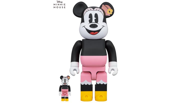 BE@RBRICK Box Lunch Minnie 100％ & 400％