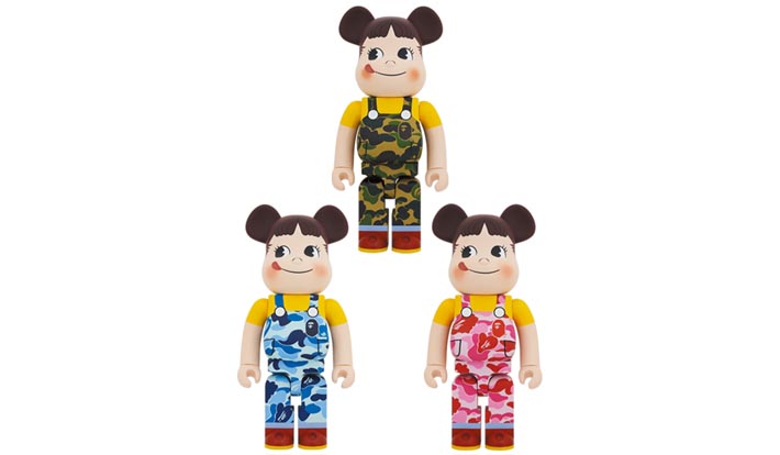 BE@RBRICK BAPE(R) ペコちゃん 1000％ GREEN／PINK／BLUE