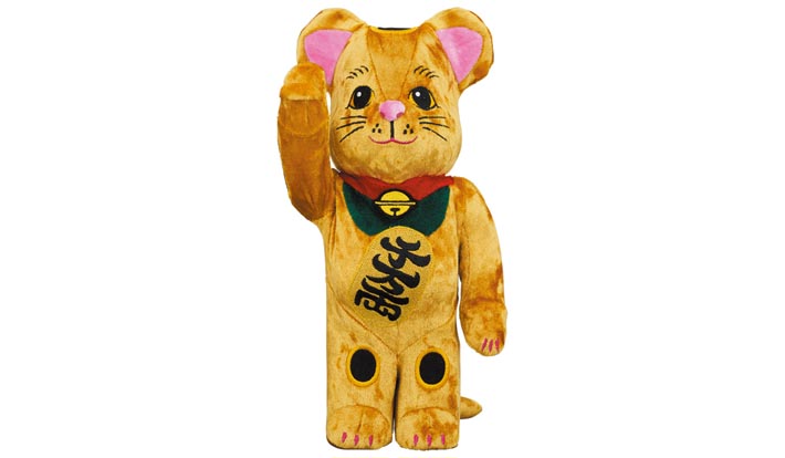 BE@RBRICK 招き猫 金 着ぐるみ版 400％