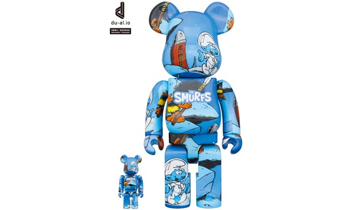 BE@RBRICK The Smurfs 「The Astrosmurf」100％ & 400％