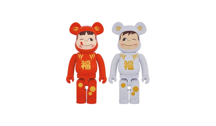 BE@RBRICK 達磨 ペコちゃん／ポコちゃん 1000％