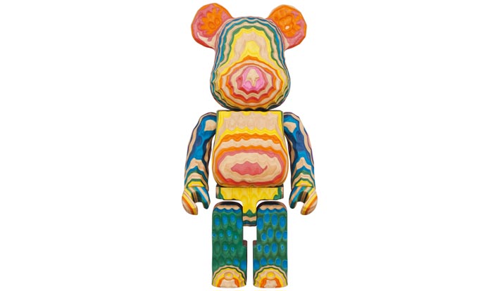 BE@RBRICK カリモク fragmentdesign HAROSHI VERTICAL 400％ carved wooden