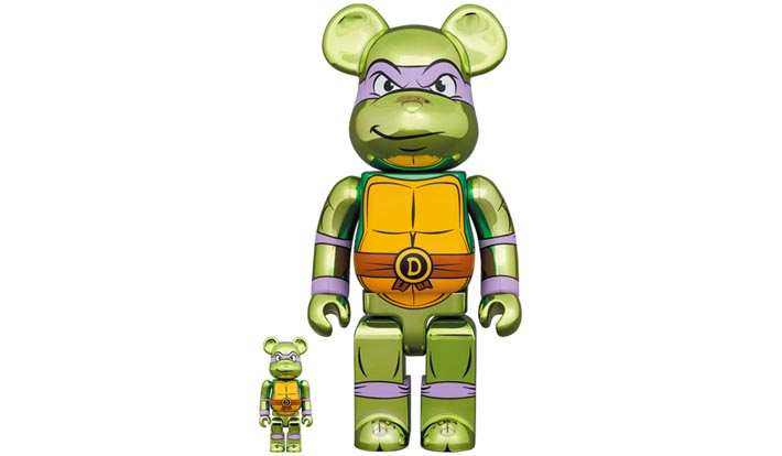 BE@RBRICK DONATELLO CHROME Ver. 100％ & 400％
