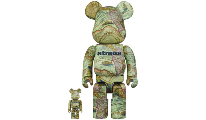 BE@RBRICK atmos AGED MAP 100％ & 400％