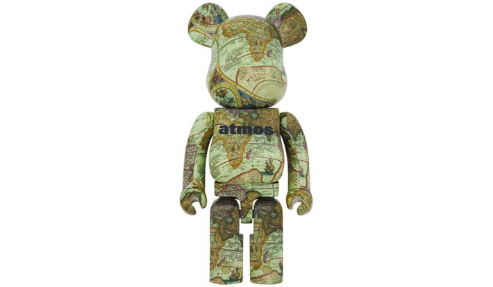 BE@RBRICK atmos AGED MAP 1000％