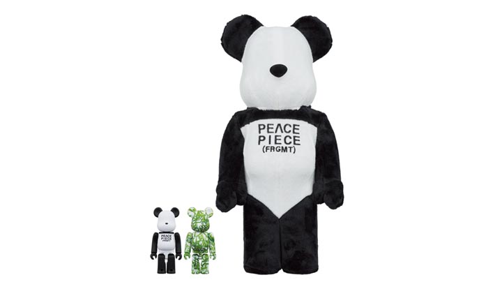 BE@RBRICK fragmentdesign PANDA 100％ & 400％ 3PCS