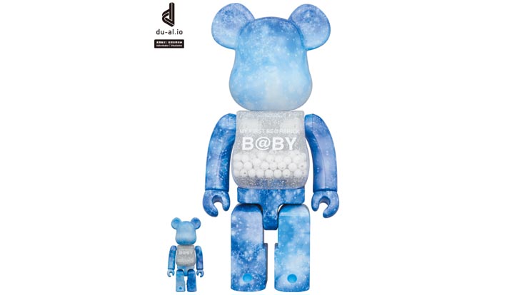 MY FIRST BE@RBRICK B@BY CRYSTAL OF SNOW Ver. 100% & 400%