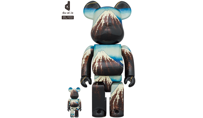 BE@RBRICK 葛飾北斎 「冨嶽三十六景 山下白雨」100％ & 400％