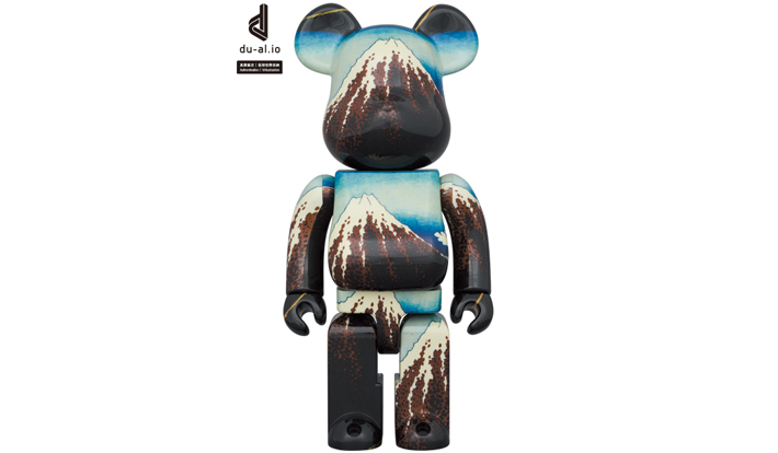 BE@RBRICK 葛飾北斎 「冨嶽三十六景 山下白雨」1000％