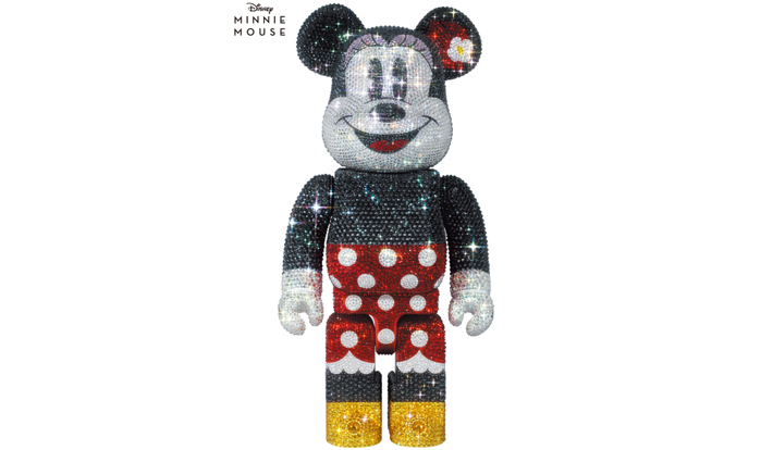 CRYSTAL DECORATE MINNIE MOUSE BE@RBRICK 400％