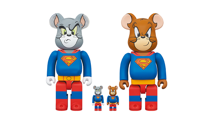 BE@RBRICK TOM and JERRY as SUPERMAN 100％ & 400％