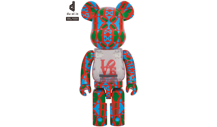 BE@RBRICK Robert Indiana "LOVE" 1000％