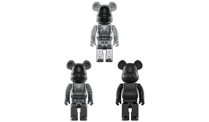 BE@RBRICK AUDIO 400% Portable Bluetooth(R) Speaker CLEAR／SMOKE／BLACK