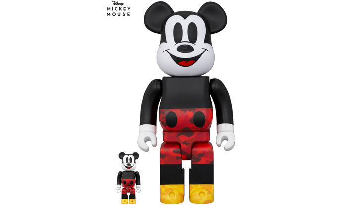 BE@RBRICK BAPE(R) MICKEY MOUSE COLOR Ver.100％ & 400％