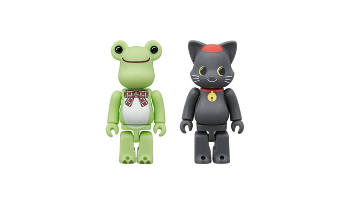 BE@RBRICK かえるのピクルス ＆ NY@BRICK 黒ねこ ピエール 100％ 2体セット
