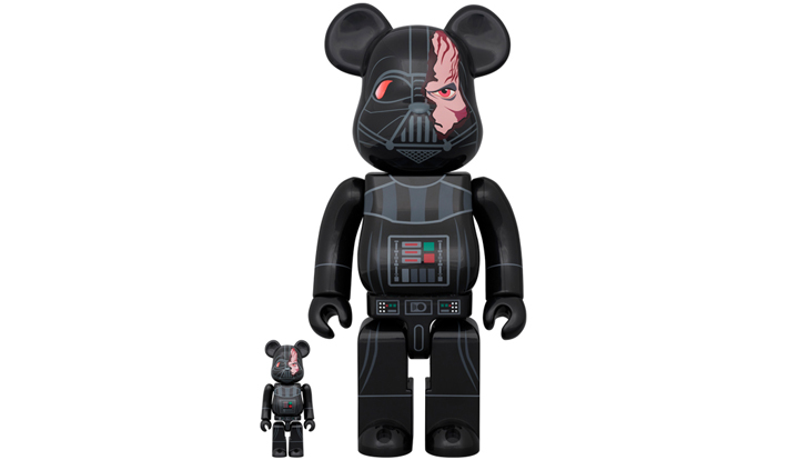 BE@RBRICK DARTH VADER(TM) DAMAGE Ver. (OBI-WAN KENOBI Ver.) 100％ & 400％