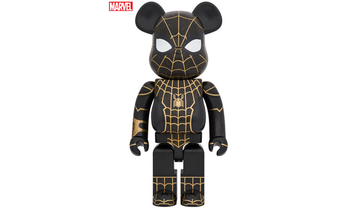 BE@RBRICK SPIDER-MAN BLACK & GOLD SUIT 1000％