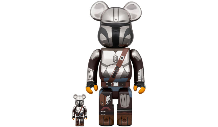 BE@RBRICK THE MANDALORIAN CHROME Ver. 100％ & 400％