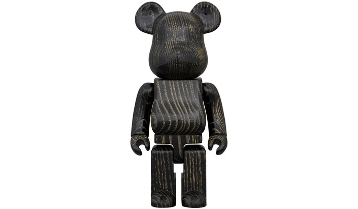 BE@RBRICK カリモク 浮造り 黒金 400％