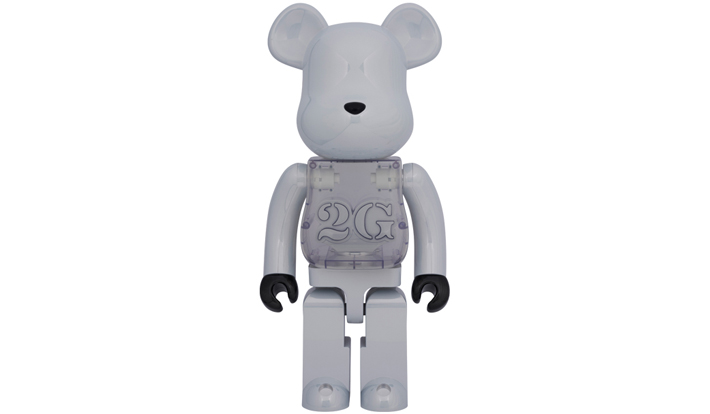 BE@RBRICK 2G WHITE CHROME 1000％
