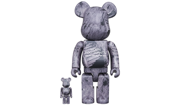BE@RBRICK MOON FOOTPRINTS 100％ & 400％