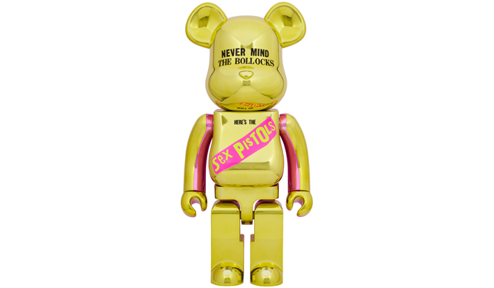 BE@RBRICK Sex Pistols "NEVER MIND THE BOLLOCKS" Chrome Ver. 1000％