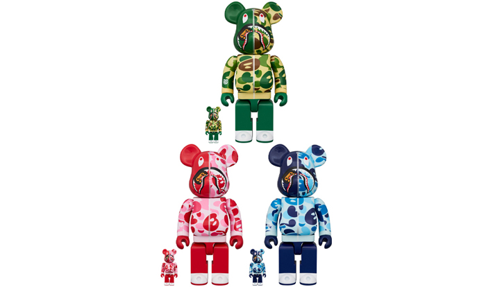 BE@RBRICK BABY MILO(R) CAMO SHARK 100％ & 400％