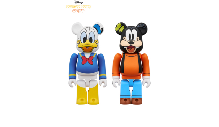 BE@RBRICK DONALD DUCK & GOOFY 2PCS SET